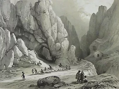 Desfiladero de Pancorbo en el siglo XIX