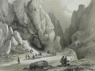 Desfiladero de Pancorbo en el siglo XIX