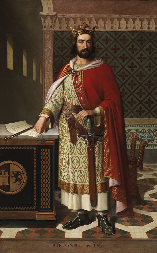 Fernando I de León. Óleo de Antonio Maffei Rosal (1855). Museo del Prado