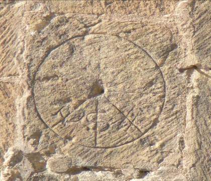 Horas canónicas en un reloj solar