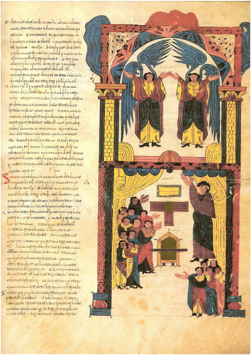 Miniaturas de Florencio en la Biblia visigótica de León