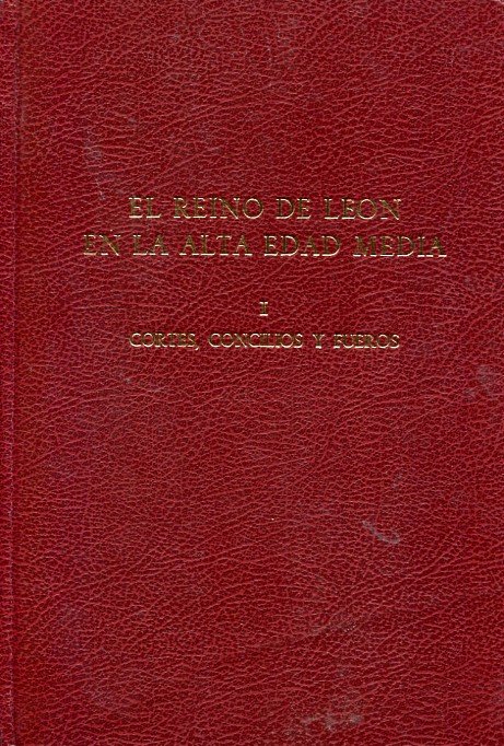 El Reino de León en la alta edad media. Vol. I Cortes, concilios y fueros Book Cover