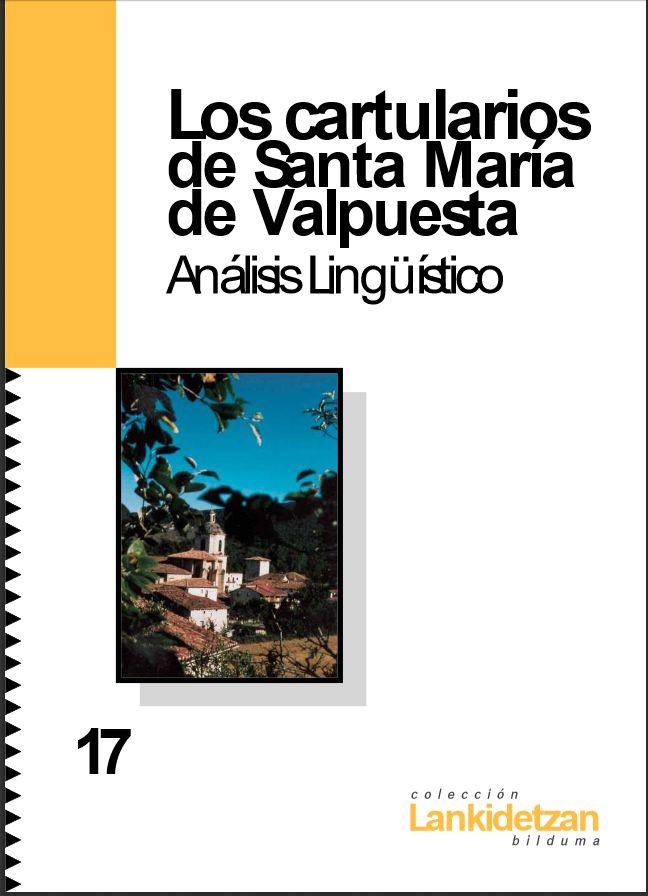 Cartularios de Santa María De Valpuesta. Análisis Lingüístico Book Cover