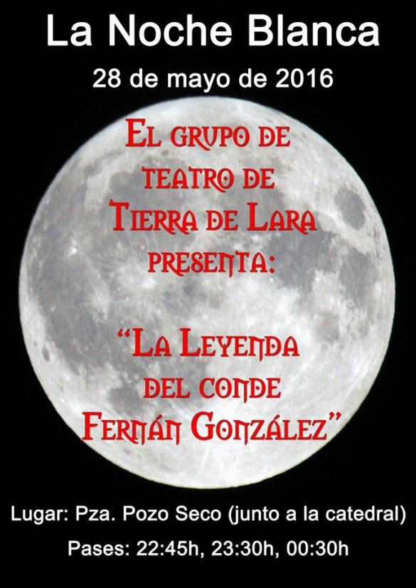 Leyenda de Fernán González. Noche Blanca Burgos 2016