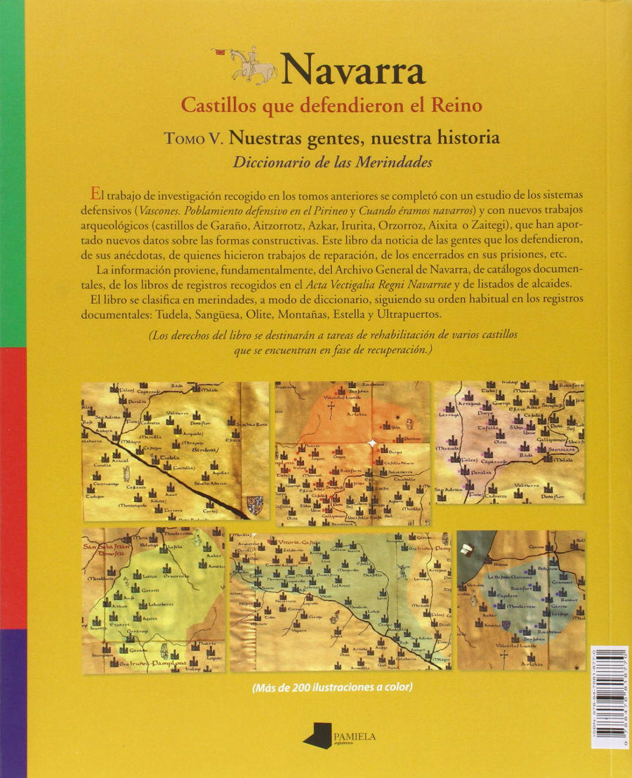 Navarra. Castillos Que Defendieron El Reino V. Nuestras Gentes, Nuestra Historia. Diccionario De Las Merindades Book Cover