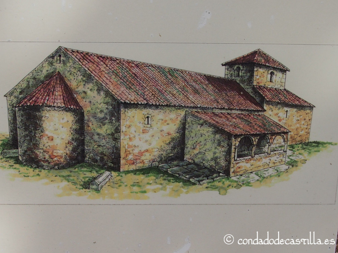 Reconstrucción ideal de Santa María de Mijangos