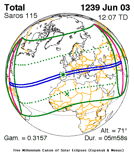 Eclipse solar 3 junio 1239