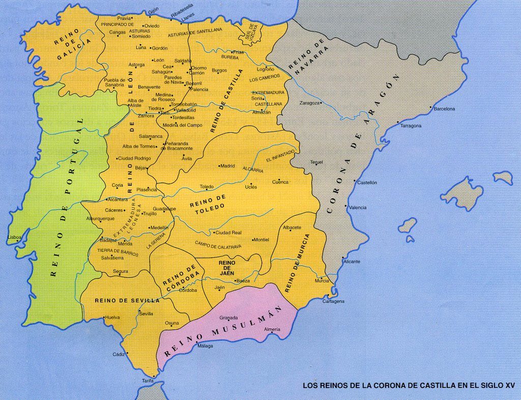 Divisiones de reinos en la Corona de Castilla