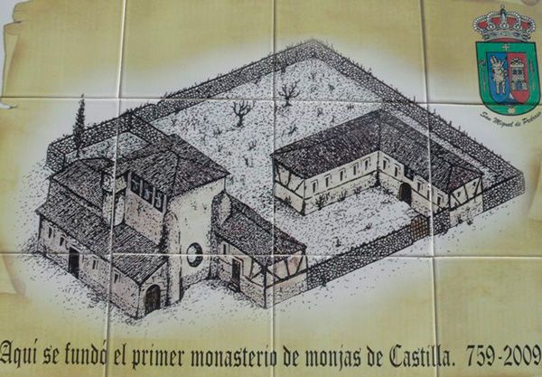 Placa conmemorativa del 1250 aniversario de la fundación de San Miguel de Pedroso