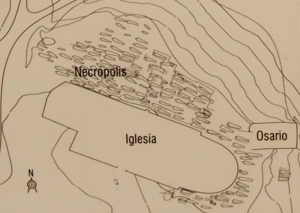 Plano de la necrópolis de San Martín de Fuentidueña