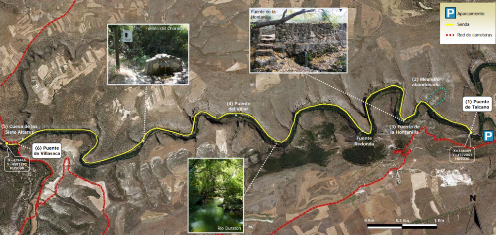 Senda de Puente Talcano a Puente de Villaseca en las Hoces del río Duratón