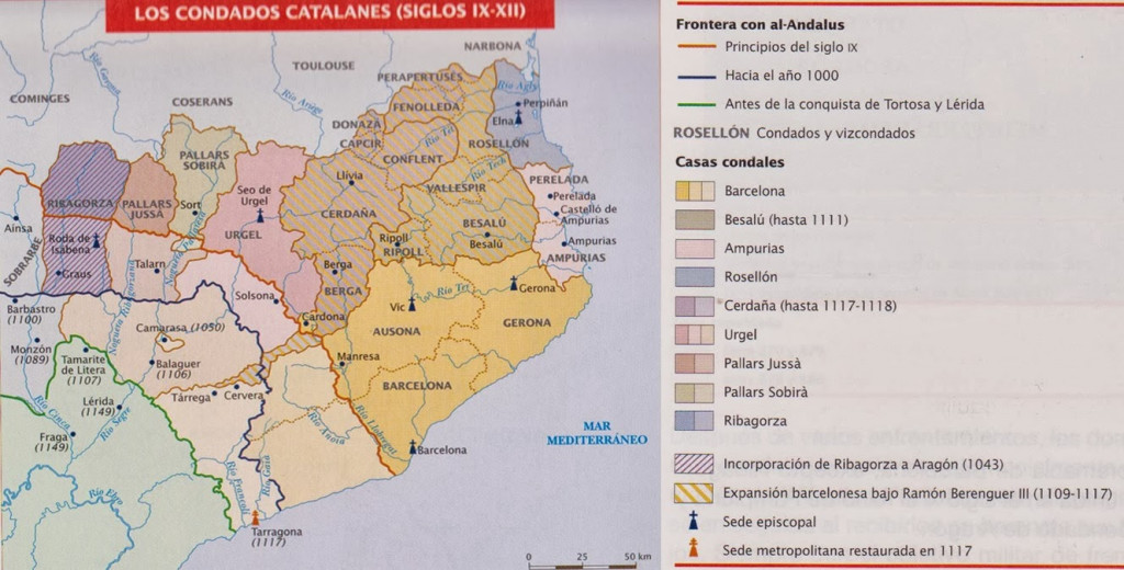 Condados catalanes siglos IX-XI
