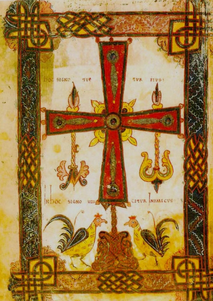 Cruz representada en el Beato de Valcavado (970)