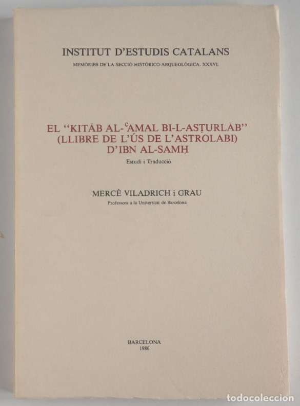 Kitab al-amal bi-l-asturlab de Ibn Samh