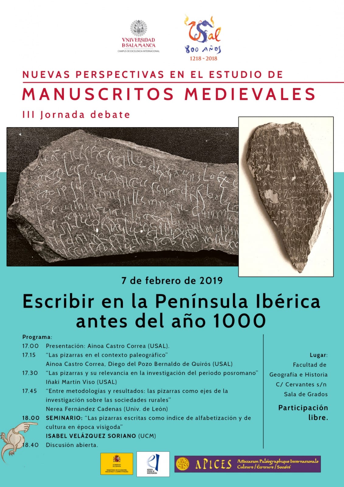 Escribir en la península Ibérica antes del año 1000 Escribir en la península Ibérica antes del año 1000