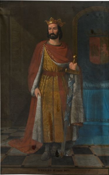 Sancho II. Óleo de Eusebio Valldeperas y Merich, 1851, Serie Cronológica de los Reyes de España, Museo del Prado