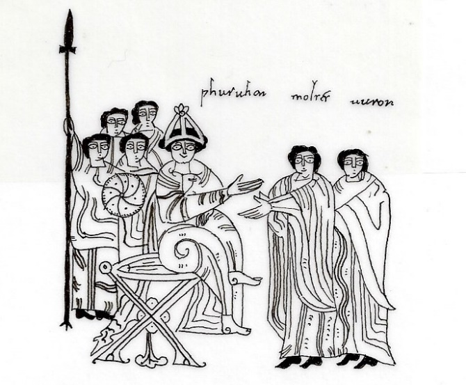 Miniatura de la Biblia de León (960), fol. 37r