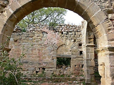 Interior de la ermita de Santa María de Barrio en Cellorigo