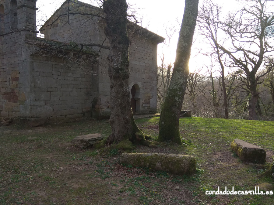 Restos de la necrópolis de San Román de Moroso