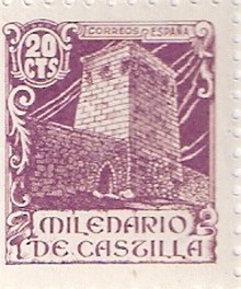Sello de 1942 conmemorando el milenario de Castilla
