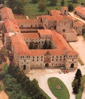 Vista aérea del monasterio de San Pedro de Cardeña