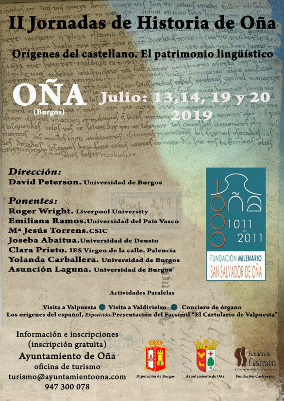 II Jornadas Historia Oña