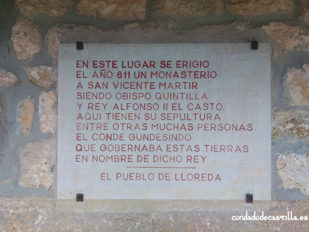 Placa conmemorativa del monasterio de San Vicente (811)