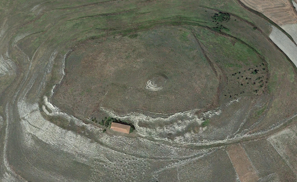 Vista de satélite castillo de Ibrillos
