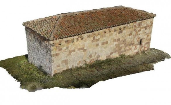 Modelo 3D de la ermita de San Juan de Barbadillo del mercado