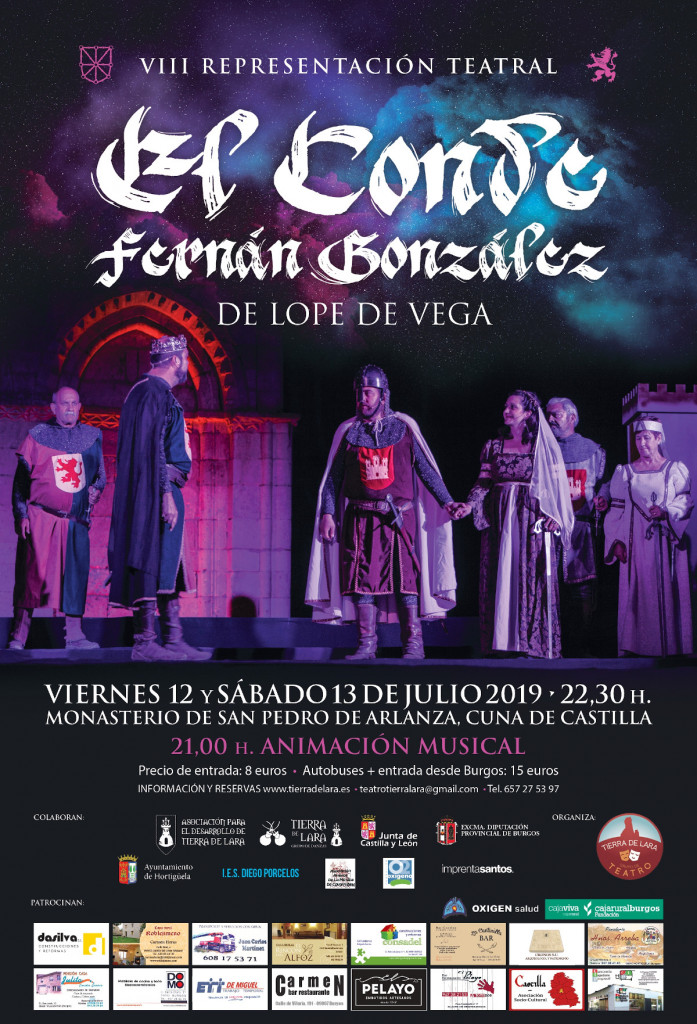 Representación teatral de El conde Fernán González de Lope de Vega 2019