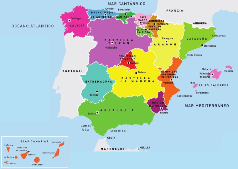 Comunidades autónoma de España