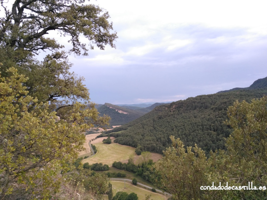 Vistas desde el castillo de Astúlez hacia el sur