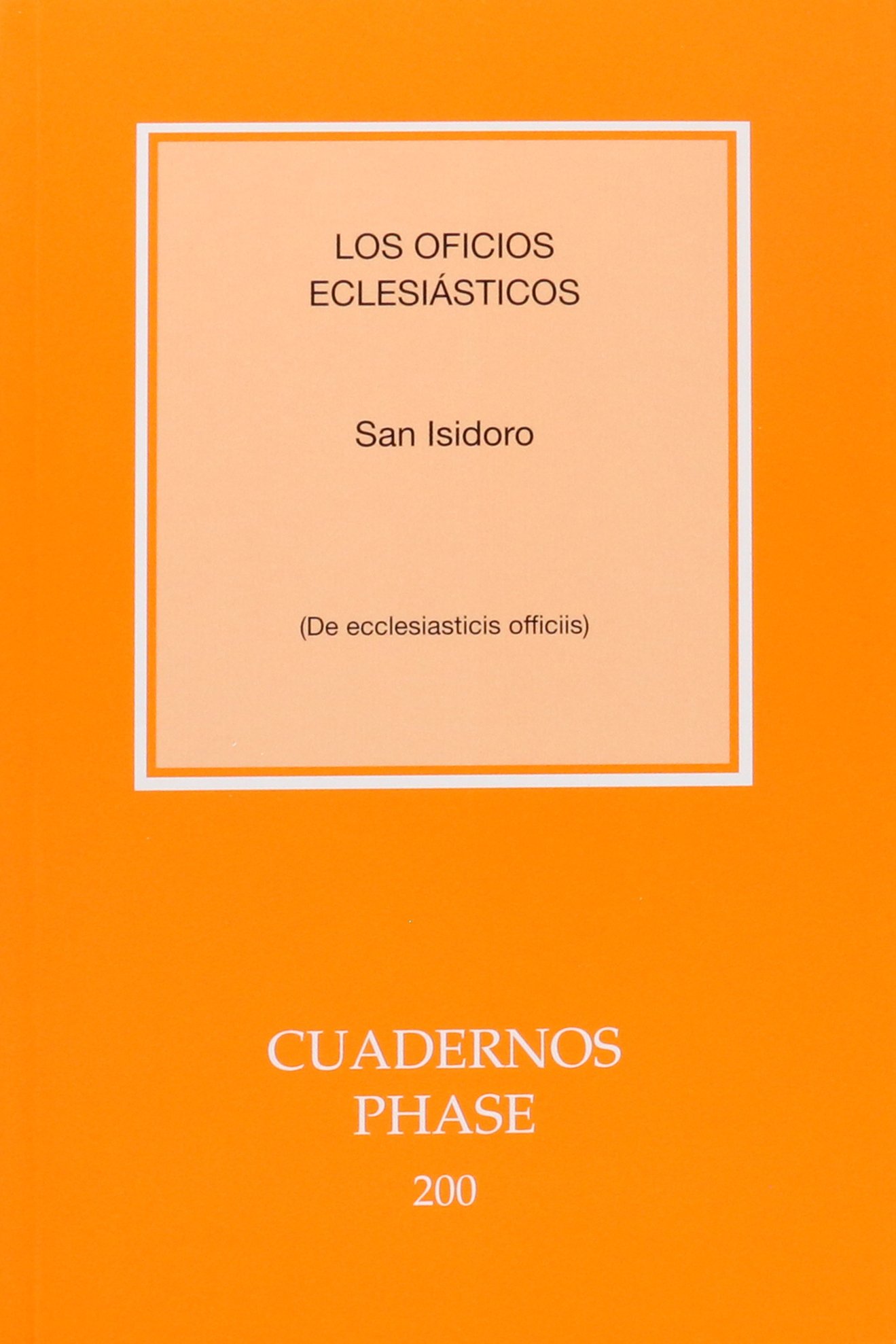 Los oficios eclesiásticos / De Ecclesiasticis Officiis Book Cover