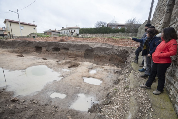 Restos altomedievales en Castrillo de Murcia (Burgos). Foto: Jesús J. Matías