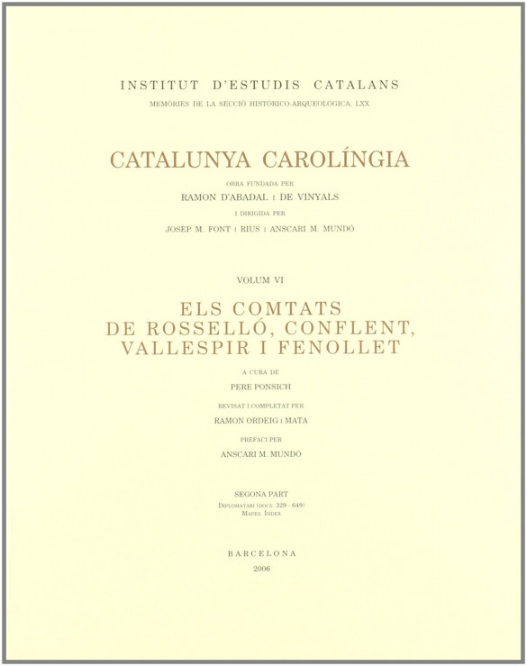 Els comtats de Rosselló, Conflent, Vallespir i Fenollet, Segona Part