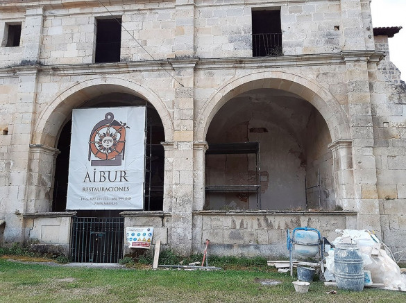 Obras de restauración en Valpuesta