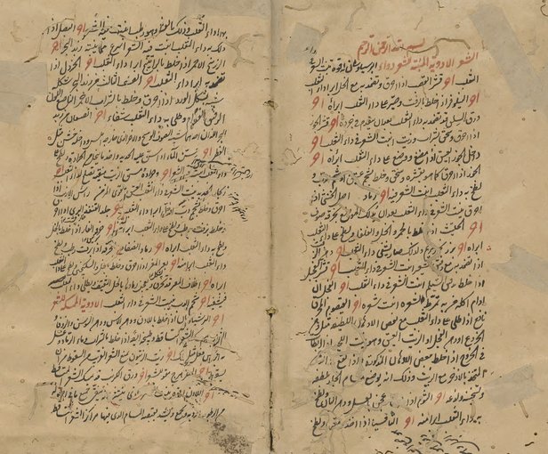 Manuscrito árabe de la Guía médica de Ibn Wafid o Libro de la Almohada
