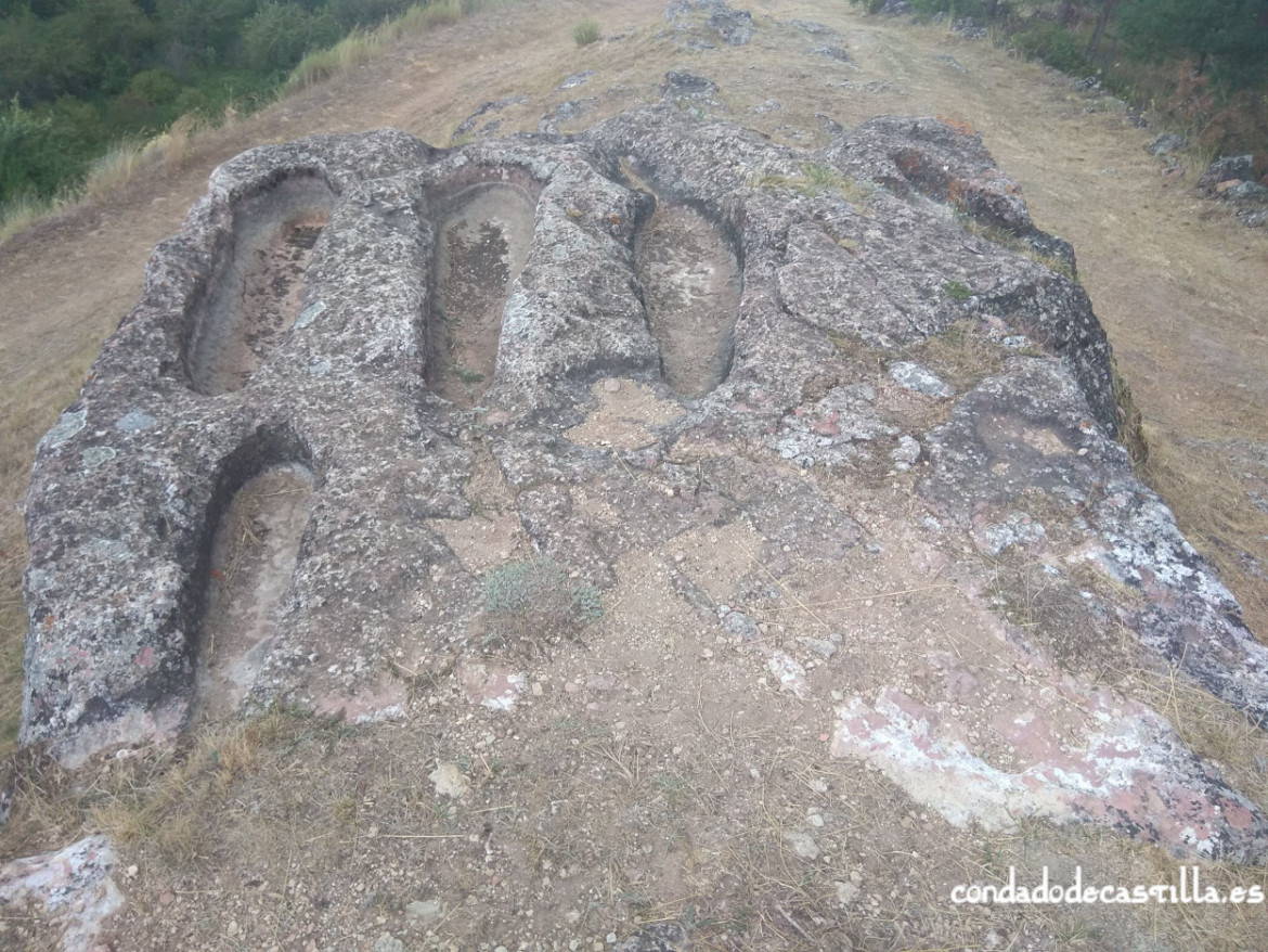 Nivel superior de la necrópolis de San Juan de Sedano