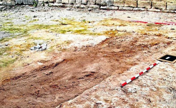 Restos de una fragua en Valpuesta