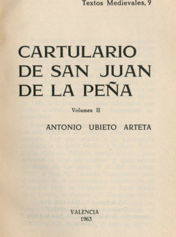 Cartulario de San Juan de la Peña II Book Cover
