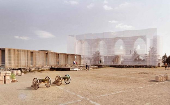 Recreación del castillo de Burgos