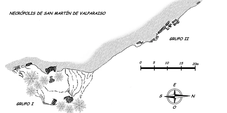 Plano de San Martín de Valparaíso