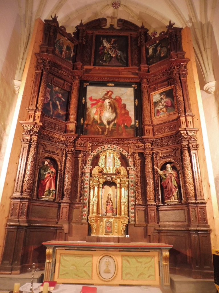 Retablo barroco de la iglesia de San Martín de Bachicabo