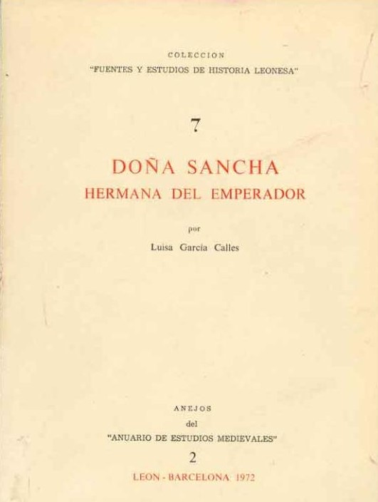 Doña Sancha, hermana del emperador Book Cover