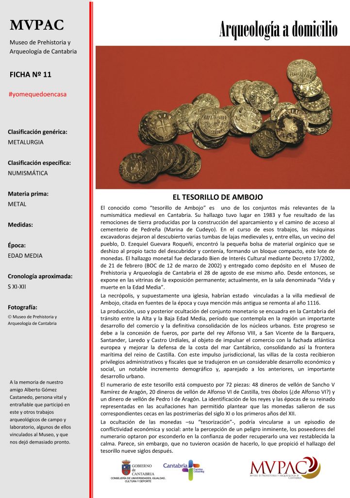 Ficha del tesorillo de Ambojo del MVPAC