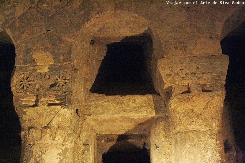 Capiteles visigóticos de la Cripta de San Antolín de Palencia