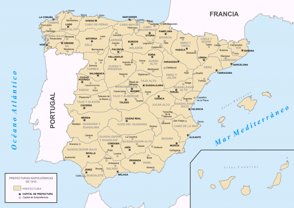Prefecturas napoleónicas de José María Lanz