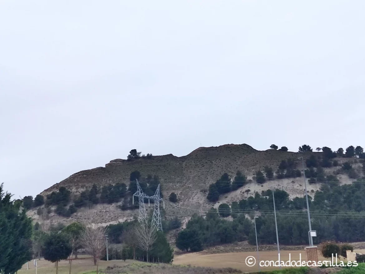 Perfil del cerro del castillo de Magaz de Pisuerga