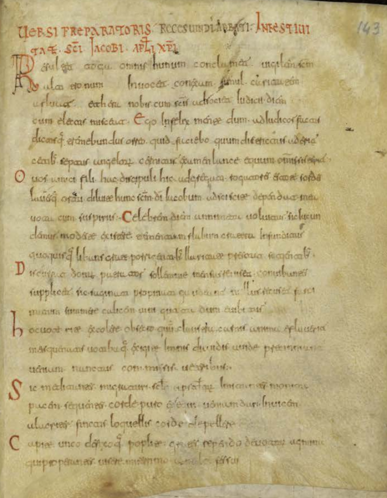 BN ms 10029, fol143. Himno a Santiago de Recesvindo de Córdoba