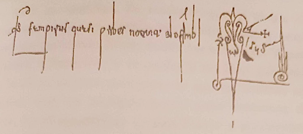 Firma y monograma de Sampiro